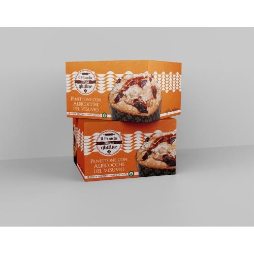 Panettone con albicocche del Vesuvio senza Latte IL MONDO SENZA GLUTINE