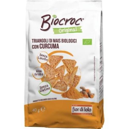 Biocroc Triangoli di Mais con curcuma Bio FIOR DI LOTO