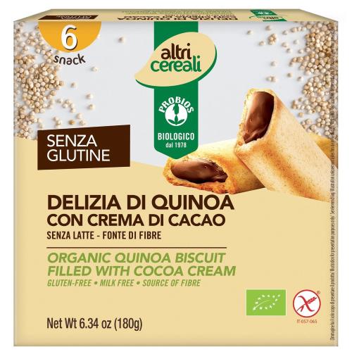 Delizia di quinoa con crema di cacao