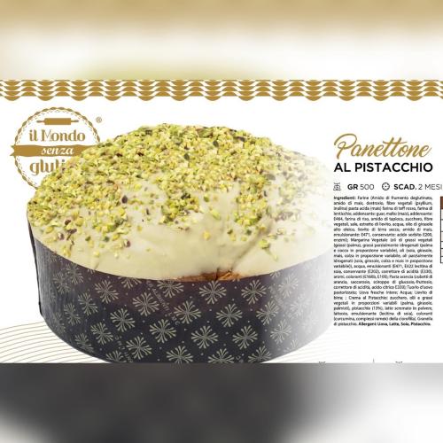 Panettone con crema al pistacchio IL MONDO SENZA GLUTINE