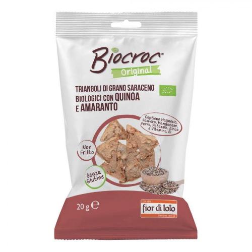 Biocroc Triangoli di Saraceno con quinoa e amaranto Bio FIOR DI LOTO