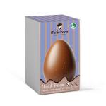 Uovo di Pasqua ALTERNATIVA 100% VEGETALE al cioccolato al latte con granella di nocciole - 300g Mr. Sciocco 