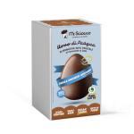 Uovo di Pasqua ALTERNATIVA 100% VEGETALE al cioccolato al latte senza zuccheri aggiunti - 300g Mr. Sciocco 