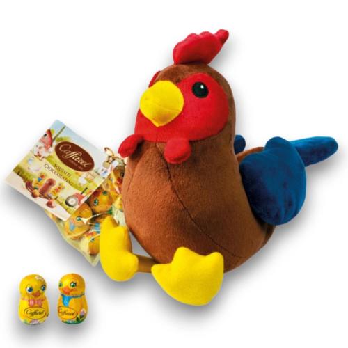 Peluche gallina con cioccolatini CAFFAREL