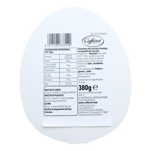 Uovo di Pasqua al Gianduia Fondente con croccanti nocciole IGP Caffarel 